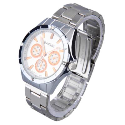 OBN BARIHO A391 fashion steel quartz watch-Silver