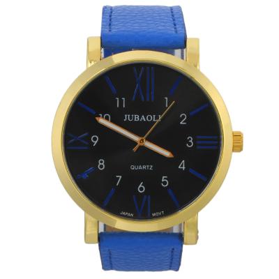 OBN Jubaoli 1097 Blue gold shell black-faced watch-Blue