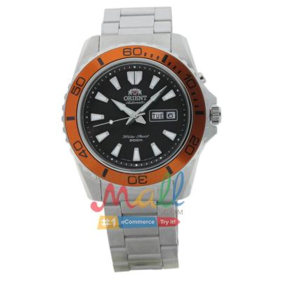 Orient FEM75004B9 Automatic – Dial Hitam – Stainless – 200Mtr - jam tangan pria - putih