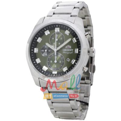 Orient FTT0U002F0 - jam tangan pria - quartz 5 BAR (SS) - white