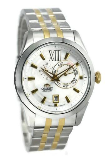 Orient Jam Tangan Pria Silver Gold Stainless Steel FET0X002W