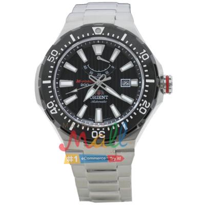 Orient M Force SEL07002B0 - Jam Tangan Pria - Automatic – Power reserve – 200Mtr - Dial Hitam - Silver