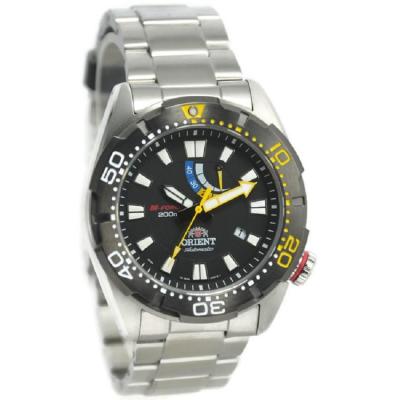 Orient SEL0A001B M-Force Jam Tangan Pria Stainless Steel - Silver Hitam