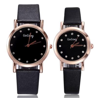 Ormano - Jam Tangan Couple - Hitam - Strap Leather - Lucia Simple Watch