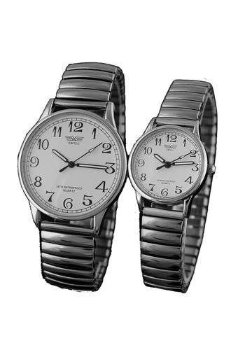 Ormano - Jam Tangan Couple - Silver - SW Analog Steel Watch  