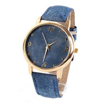 Ormano - Jam Tangan Unisex - Biru - Strap Leather - Valero Simple Watch  