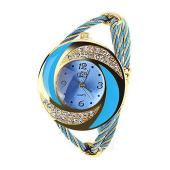 Ormano - Jam Tangan Wanita - Biru - Strap Steel - Elsa Luxury Watch  
