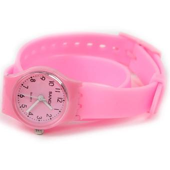 Ormano - Jam Tangan Wanita - Pink Muda - Strap Karet - Elvy Mini Watch  