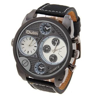 Oulm 9316 Dual Time Watch - White  