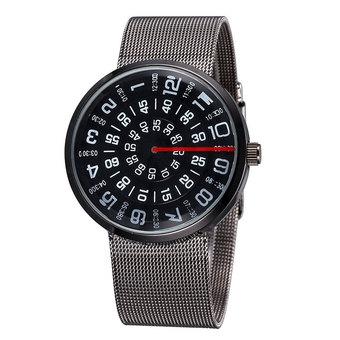 PAIDU 2482B Luxury Men's Waterproof Full Stainless Steel Watches Black (Intl)  