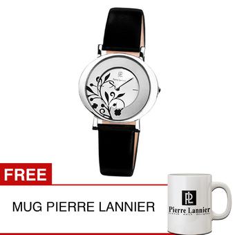 Pierre Lannier - Jam Tangan Wanita - Silver - Leather Strap - 032H613  