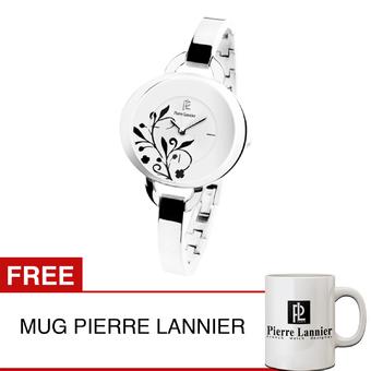 Pierre Lannier Watches - Jam Tangan Wanita - Silver - Stainless Steel - 186C621  