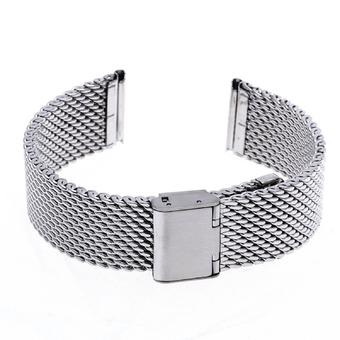 Premium Stainless Steel Milanese Loop Watch Band Replacement Wrist Strap Bracelet for CK Citizen Longines 22mm Silver  