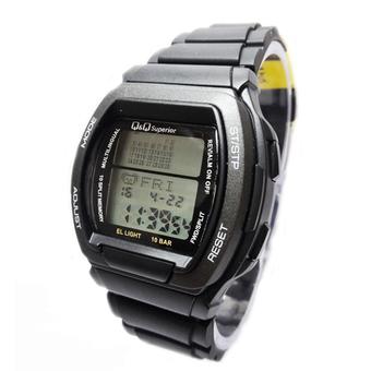 Q&Q Superior Jam tangan Pria - MMC3P101Y - Karet - Hitam  
