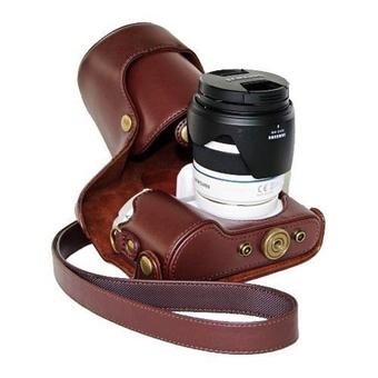 Retro PU Leather Camera Case for Samsung NX300 NX300M (Coffee)- Intl  