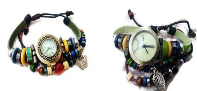 Retro Watches Series Green - Jam Tangan Wanita