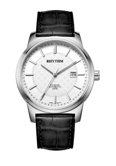 Rhythm Global Timepiece AV1501L01 Jam Tangan Pria - Hitam/Silver