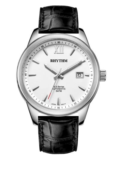 Rhythm Global Timepiece AV1503L01 Jam Tangan Pria - Hitam/Silver