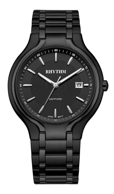Rhythm Global Timepiece G1401S05 Jam Tangan Pria - Hitam
