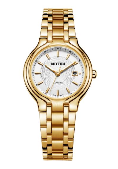 Rhythm Global Timepiece G1402S04 Jam Tangan Pria - Gold