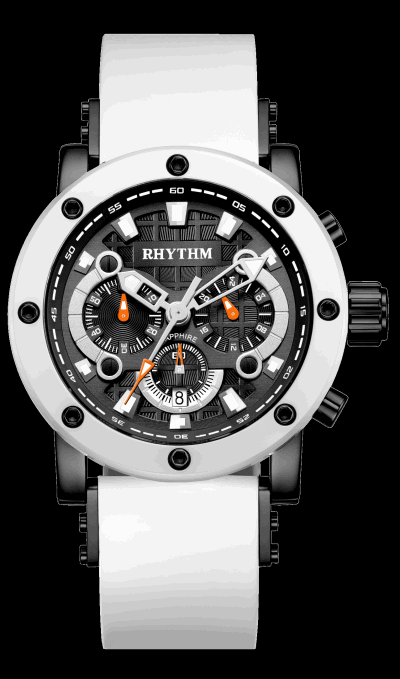 Rhythm Global Timepiece I1203R02 Jam Tangan Pria - Putih