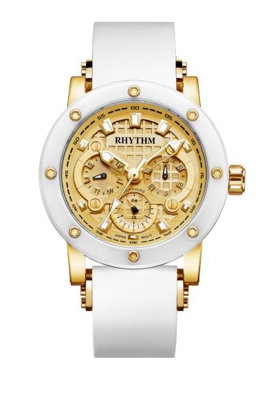 Rhythm Global Timepiece I1204R05 Jam Tangan Wanita - Putih/Gold