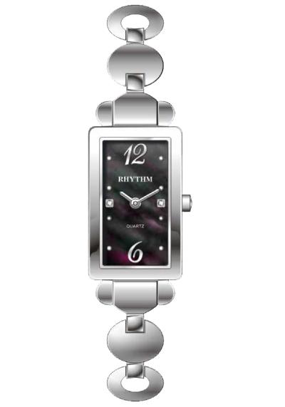 Rhythm Global Timepiece L1401S02 Jam Tangan Wanita - Silver/Putih