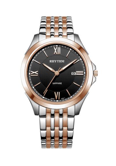 Rhythm Global Timepiece P1205S06 Jam Tangan Pria - Silver/RoseGold
