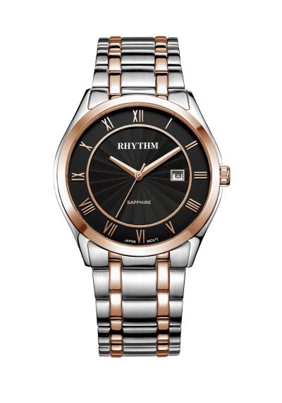 Rhythm Global Timepiece P1207S06 Jam Tangan Pria - Silver/RoseGold