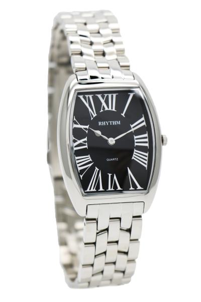 Rhythm Global Timepiece P1401S02 Jam Tangan Pria - Silver/Hitam
