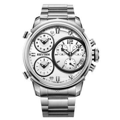 Rhythm -I1502S01 - Jam Tangan Wanita - Time Chaser Collection - Stainless Steel - Silver