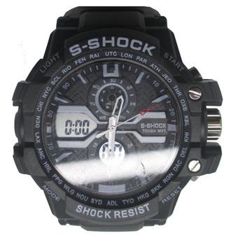 S-SHOCK Sport Watch - 2168 - Jam Tangan Pria - Hitam - Silicone Strap  