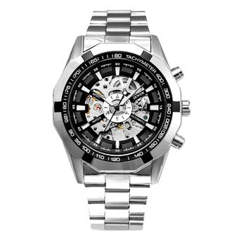 SEWOR skeleton military stainless steel mechanical self wind wrist watch SE1501 (Intl)  