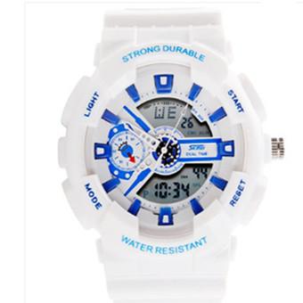 SKMEI 0929 Unisex Sport LED Digital Rubber Strap Quartz Wristwatch White (Intl)  