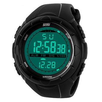 SKMEI 1025 Sport Watch - Jam Tangan Olahraga - Hitam  