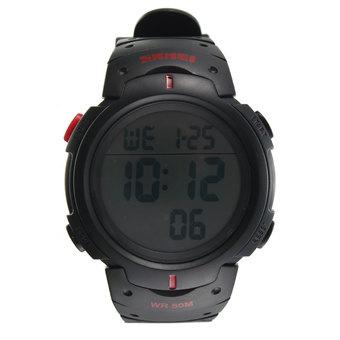SKMEI 1068 Unisex Waterproof LED Light Rubber Digital Wrist Watch  