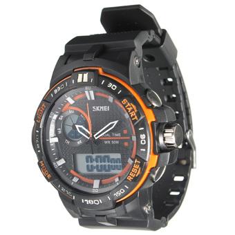 SKMEI 1070 Men's LED Digital Waterproof Rubber Sports Wrist Watch  