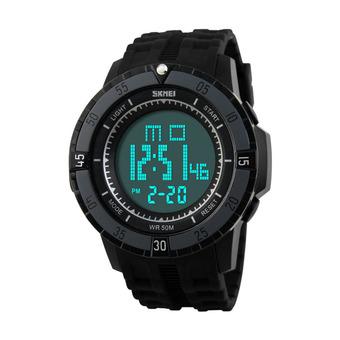 SKMEI 1089 Waterproof LED Diving Watch (Black)  