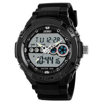 SKMEI Casio Man Sport LED Watch Water Resistant 30m - Hitam  