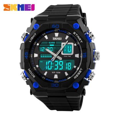 SKMEI Casio Men Sport LED Watch Water Resistant 50m - AD1092 - Black/Blue
