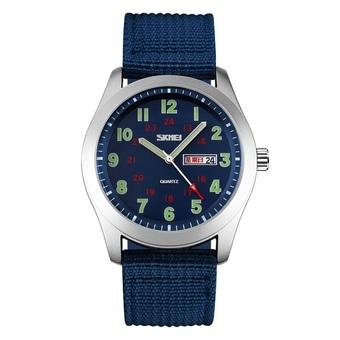 SKMEI Casual Men Army Strap Watch Water Resistant 30m - 9112C - Blue  