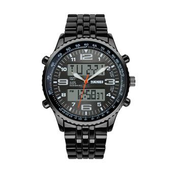 SKMEI High Quality Analog-Digital Double Time Display Watch Waterproof Fashion Quartz Sports Wristwatch  