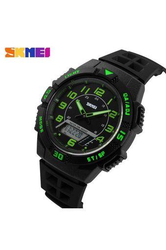 SKMEI - Jam Tangan Pria - Hitam - Strap Rubber - Sport LED Watch Water Resistant 50m - AD1065  