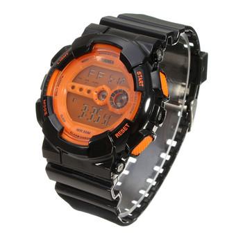 SKMEI LED Men Waterproof Sports Date Military Digital Wrist Watch Orange (Intl)  