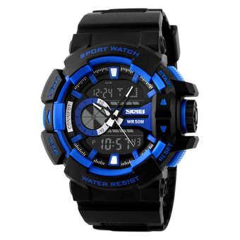 SKMEI Men Sport LED Watch Water Resistant 50m - AD1117 - Blue  