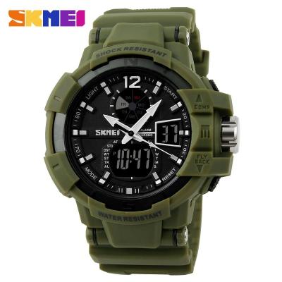 SKMEI Military Men Sport LED Watch Water Resistant 50m - AD1040 - Army Green