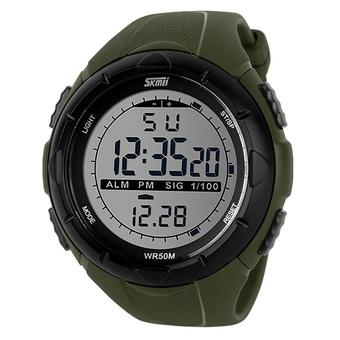 SKMEI S-Shock Sport Watch Water Resistant 50m - DG1025 - Army Green  