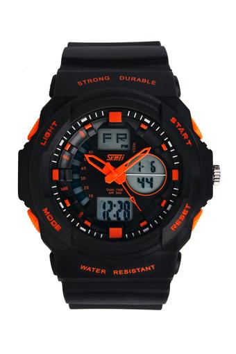 SKMEI S-Shock Sport Watch Water Resistant 50m - Jam Tangan Pria - Hitam - Tali Silikon - AD0955  
