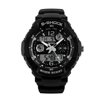 SKMEI S-Shock Sports Waterproof LED Digital Watch (Black) - Intl  