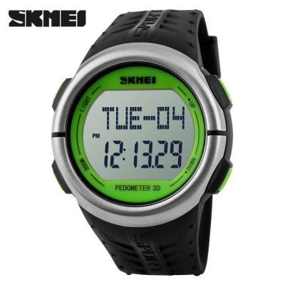 SKMEI Sport Watch Pedometer Heart Rate Tracking Water Resistant - DG1058 - Black/Green